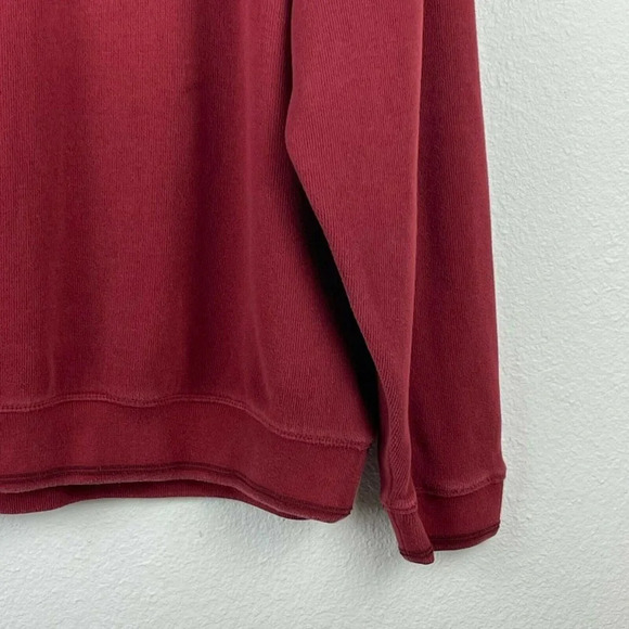 Tommy Bahama Sweater Mens Size XL 1/4 Zip Pullover Long Sleeve Cotton Knit Red - Picture 4 of 8